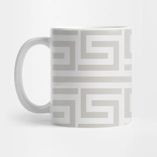 Greek Key Soft Pattern Sand Beige Mug